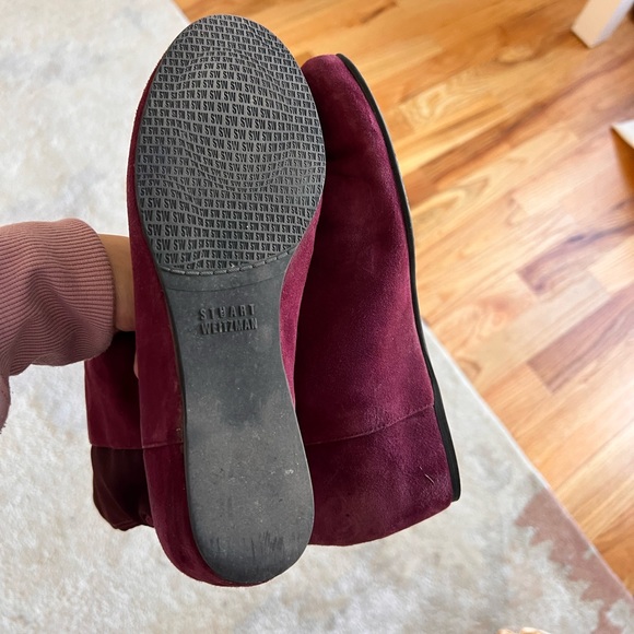 Auth Stuart Weitzman OTK Boots wine size 6 - Picture 11 of 11